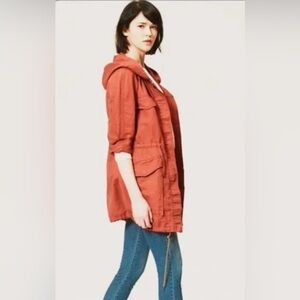 Ann Taylor LOFT Harvest Anorak Drawstring Utility Jacket